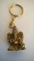 GANESH PORTE CLE EN LAITON 3D