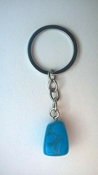 HOWLITE TURQUOISE PORTE CLES PIERRE NATURELLE