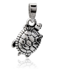 TORTUE PENDENTIF ARGENT 925 ECRIN