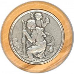 SAINT CHRISTOPHE PLAQUE AUTO MAGNETIQUE OLIVIER