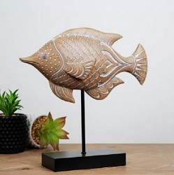 POISSON H 29 CMS TON PIERRE STATUETTE