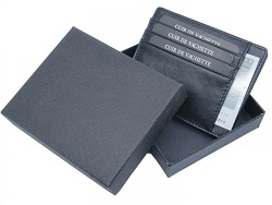 PORTE CARTES DE CREDIT ANTI RFID CUIR AVEC BOITE