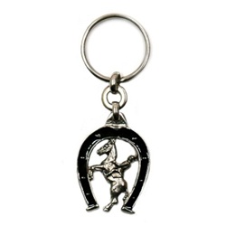 FER A CHEVAL CAVALIER PORTE CLES FABRICATION FRANCAISE