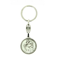 SAINT CHRISTOPHE ROND FANTAISIE PORTE CLES FABRICATION FRANCAISE