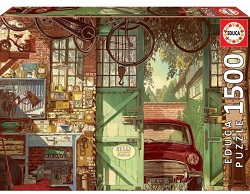 PUZZLE 1500 PIECES GARAGE RETRO