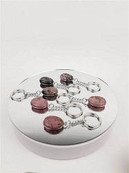 RHODONITE ROSE PORTE CLES PIERRE NATURELLE