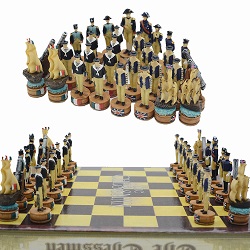 JEU D ECHECS NAPOLEON VS ANGLAIS RESINE