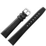 BRACELET MONTRE CUIR NOIR LARGEUR AU CHOIX