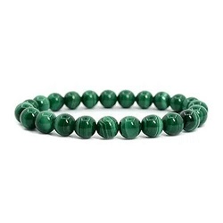 MALACHITE BRACELET BOULES 8 MMS