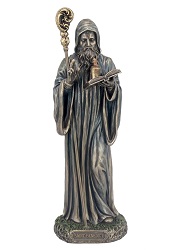 SAINT BENOIT FACON BRONZE STATUE SCULPTURE