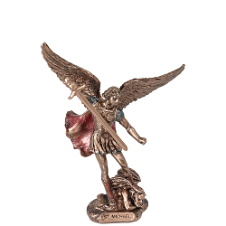 SAINT MICHEL ARCHANGE FACON BRONZE STATUETTE PETIT MODELE