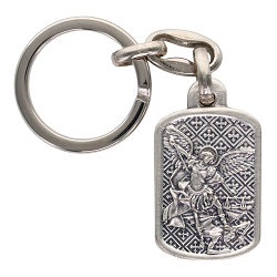 SAINT MICHEL RECTANGULAIRE ARRONDI PORTE CLES