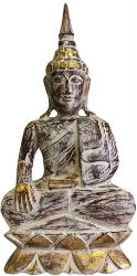 BOUDDHA THAI BOIS DORE 63 CMS