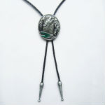 BOLO TIE CRAVATE WESTERN TETE DE LOUP