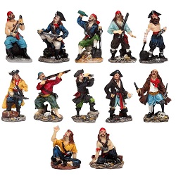 12 FIGURINES DE PIRATES