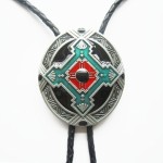 BOLO TIE CRAVATE WESTERN COUNTRY CROIX CELTIQUE