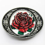 BOUCLE CEINTURE ROSE FLOWER VINTAGE