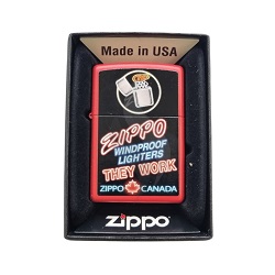 ZIPPO BRIQUET CANADA ROUGE