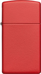 ZIPPO BRIQUET SLIM ROUGE MAT