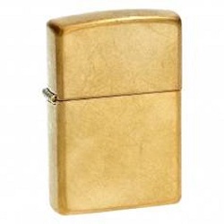 ZIPPO BRIQUET TUMBLED BRASS