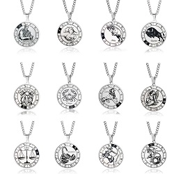 ZODIAQUE HOROSCOPE PENDENTIF ROND MODELE AU CHOIX